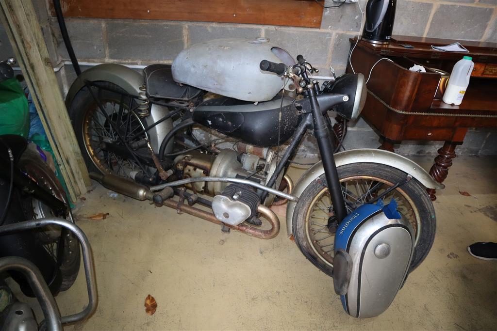 A Douglas MK5 motorcycle, 350cc circa 1951